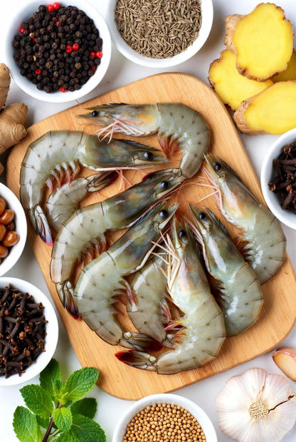 Medium sized Prawns - Cleaned & De-veined