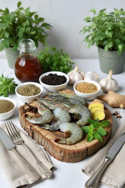 Medium sized Prawns - Cleaned & De-veined